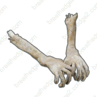 Train surfer's hands icon