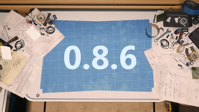 Official Hotfix 0.8.6 announcement artwork